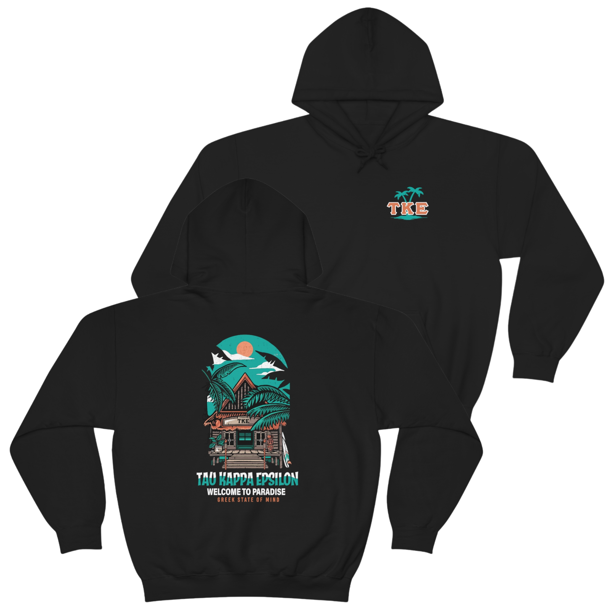 Tau Kappa Epsilon Graphic Hoodie | Welcome to Paradise