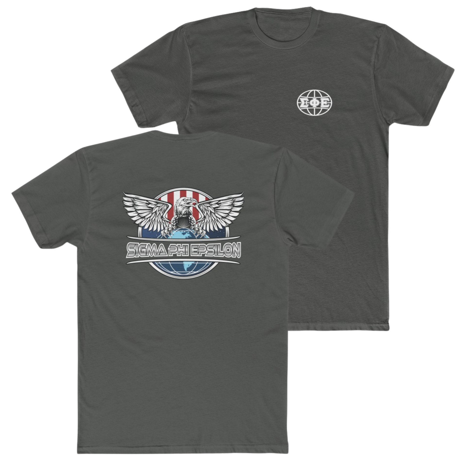 Grey Sigma Phi Epsilon Graphic T-Shirt | The Fraternal Order | SigEp Fraternity Clothes and Merchandise