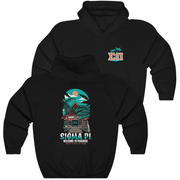 Black Sigma Pi Graphic Hoodie | Welcome to Paradise | Sigma Pi Apparel and Merchandise