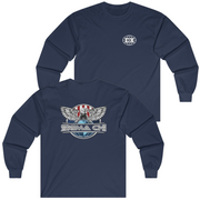 Navy Sigma Chi Graphic Long Sleeve | The Fraternal Order | Sigma Chi Fraternity Merch House