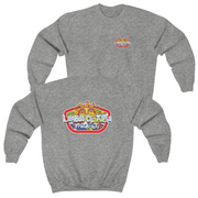grey Lambda Chi Alpha Graphic Crewneck Sweatshirt | Summer Sol | Lambda Chi Alpha Fraternity Shirt 