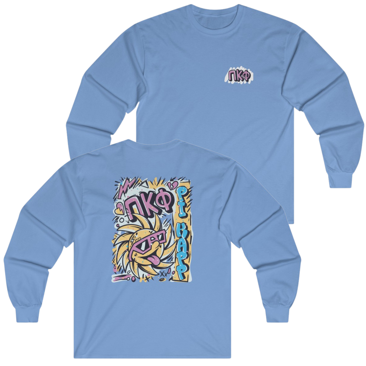 Blue Pi Kappa Phi Graphic Long Sleeve | Fun in the Sun | Pi Kappa Phi Apparel and Merchandise