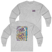 Grey Sigma Pi Graphic Long Sleeve | Fun in the Sun | Sigma Pi Apparel and Merchandise