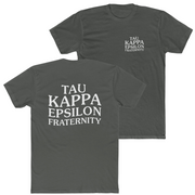 Grey Tau Kappa Epsilon Graphic T-Shirt | TKE Social Club | TKE Clothing and Merchandise