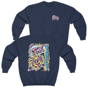 Navy Sigma Chi Graphic Crewneck Sweatshirt | Fun in the Sun | Sigma Chi Fraternity Apparel