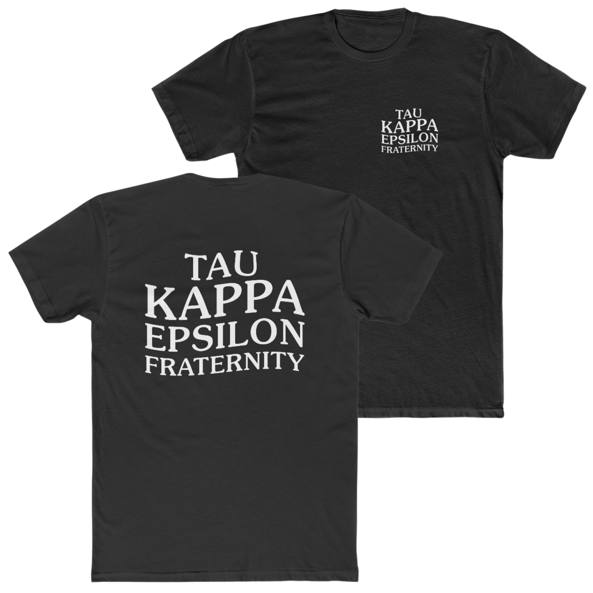 Black Tau Kappa Epsilon Graphic T-Shirt | TKE Social Club | TKE Clothing and Merchandise