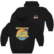 Black Alpha Tau Omega Graphic Hoodie | Cool Croc | Alpha Sigma Phi Fraternity Merch 