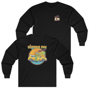 Black Sigma Nu Graphic Long Sleeve | Cool Croc | Sigma Nu Clothing, Apparel and Merchandise