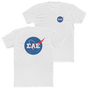 White Sigma Alpha Epsilon Graphic T-Shirt | Nasa 2.0 | Sigma Alpha Epsilon Clothing and Merchandise