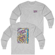 Grey Sigma Chi Graphic Long Sleeve | Fun in the Sun | Sigma Chi Fraternity Apparel