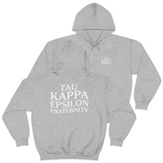 Light Grey Tau Kappa Epsilon Graphic Hoodie | TKE Social Club | TKE Clothing and Merchandise