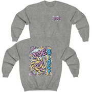 Grey Sigma Phi Epsilon Graphic Crewneck Sweatshirt | Fun in the Sun | SigEp Clothing - Campus Apparel