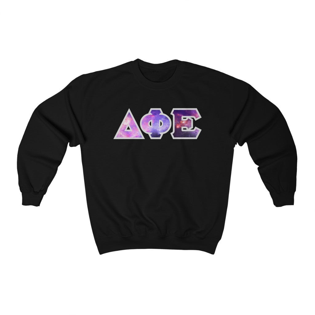 DPhiE Printed Letters | Galaxy Crewneck