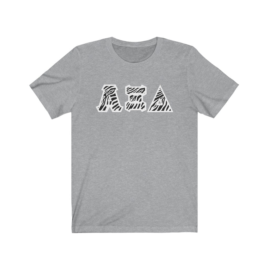AXiD Printed Letters | Zebra Print T-Shirt