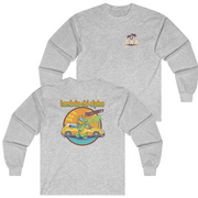 Grey Lambda Chi Alpha Graphic Long Sleeve | Cool Croc | Lambda Chi Alpha Fraternity Apparel 