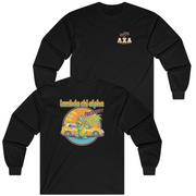 black Lambda Chi Alpha Graphic Long Sleeve | Cool Croc | Lambda Chi Alpha Fraternity Apparel 