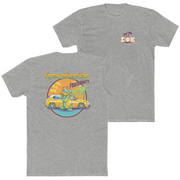 Grey Sigma Phi Epsilon Graphic T-Shirt | Cool Croc | SigEp Clothing - Campus Apparel  