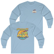 Light Blue Pi Kappa Phi Graphic Long Sleeve | Cool Croc | Pi Kappa Phi Apparel and Merchandise 