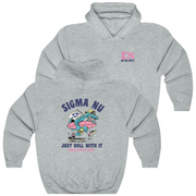 Grey Sigma Nu Graphic Hoodie | Alligator Skater | Sigma Nu Clothing, Apparel and Merchandise