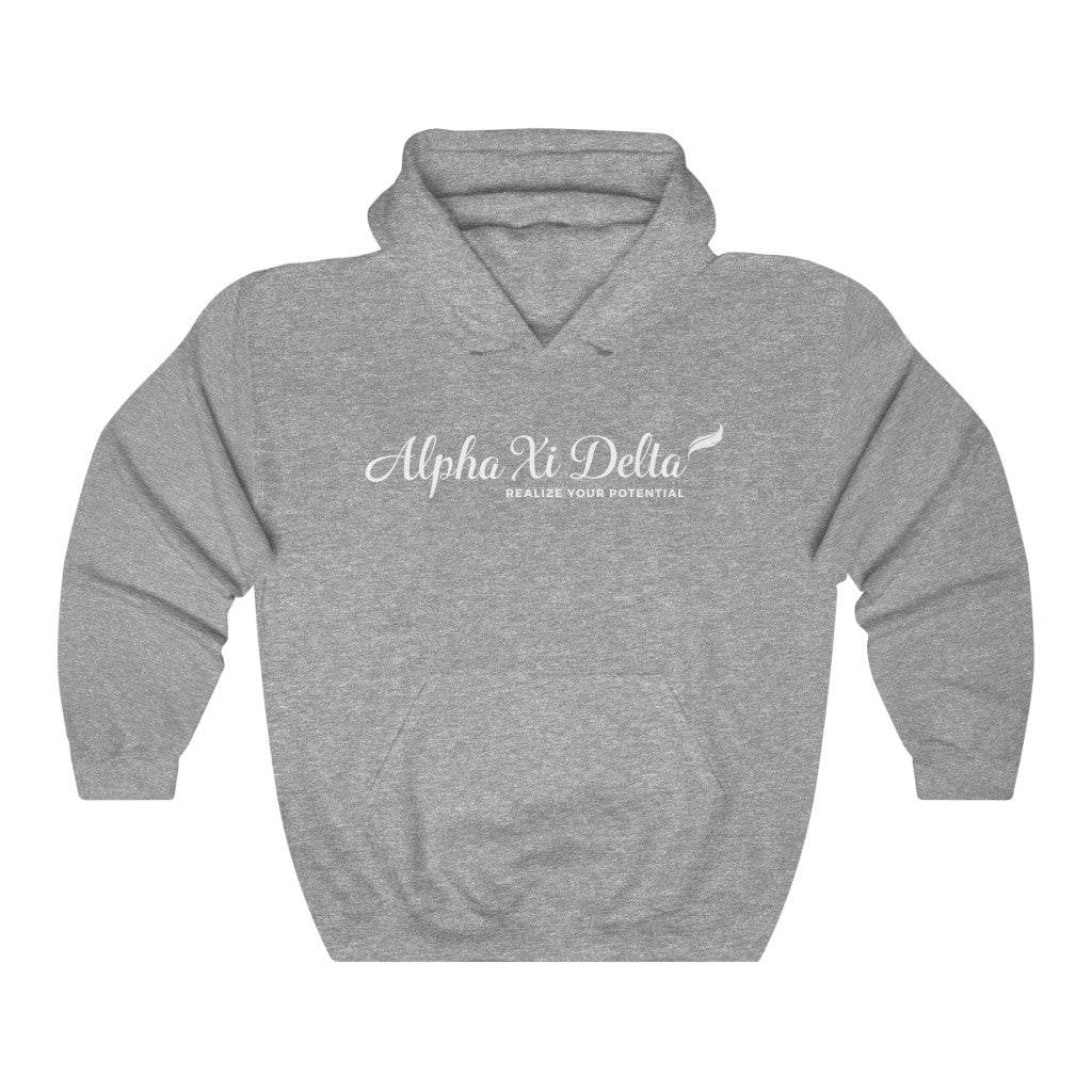 Alpha Xi Delta Graphic Hoodie | AXiD White Logo