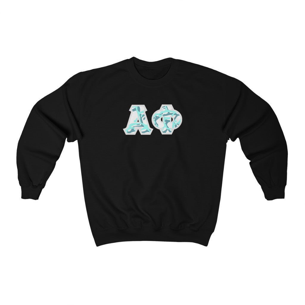 Alpha Phi Printed Letters | Under the Sea Crewneck