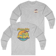 light grey Pi Kappa Alpha Graphic Long Sleeve | Cool Croc | Pi kappa alpha fraternity shirt 