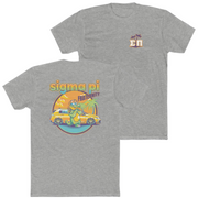 Grey Sigma Pi Graphic T-Shirt | Cool Croc | Sigma Pi Apparel and Merchandise