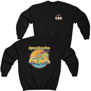 Black Sigma Phi Epsilon Graphic Crewneck Sweatshirt | Cool Croc | SigEp Clothing - Campus Apparel