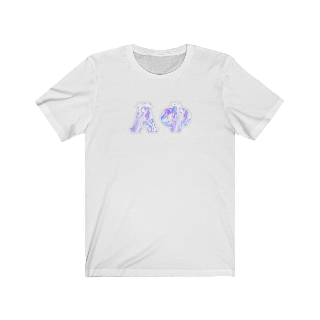 Alpha Phi Printed Letters | Cotton Candy Tie-Dye T-Shirt
