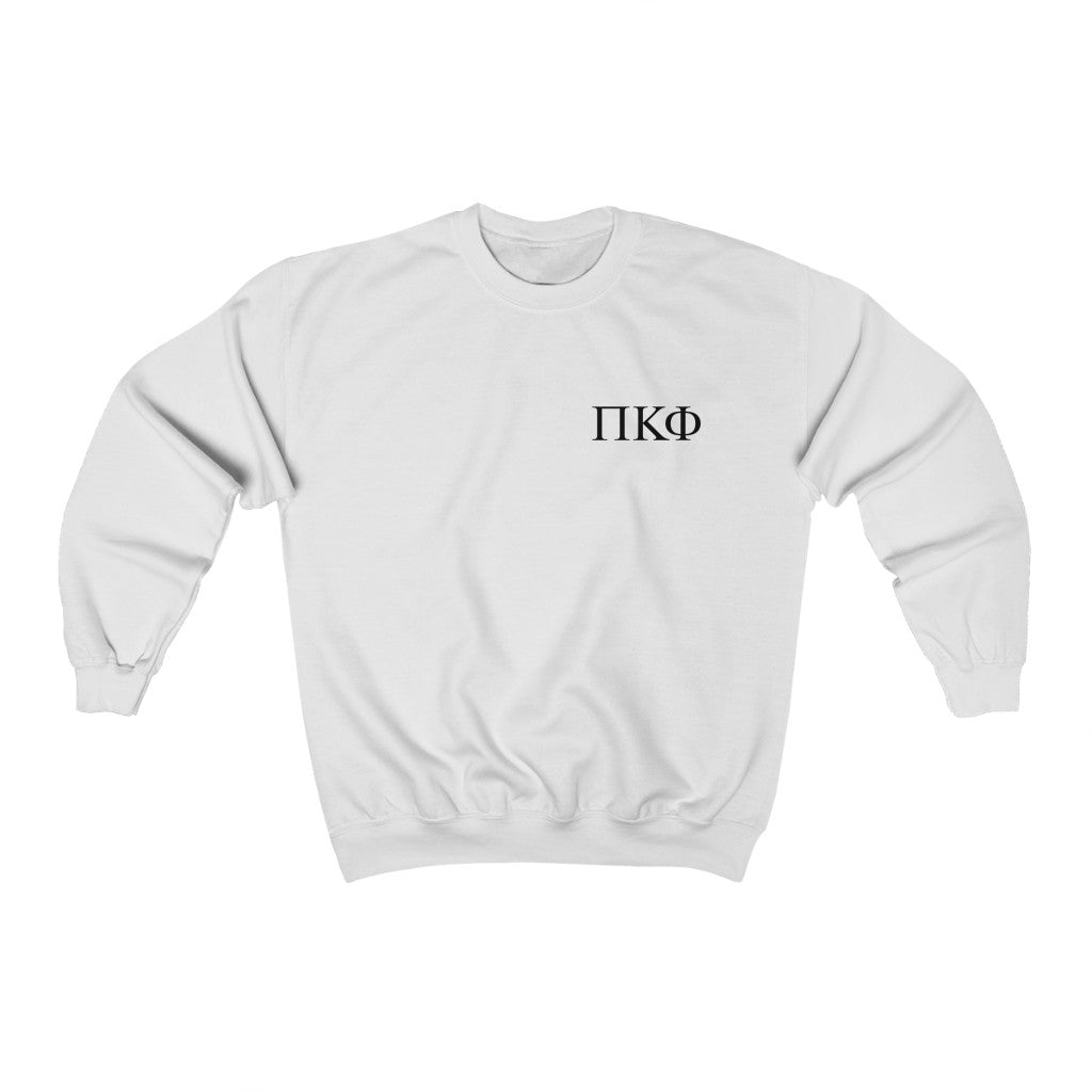 Pi Kappa Phi Graphic Crewneck Sweatshirt | Black Greek Letter LC