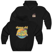Black Sigma Chi Graphic Hoodie | Cool Croc | Sigma Chi Fraternity Apparel