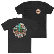 black Phi Delta Theta Graphic T-Shirt | Desert Mountains | phi delta theta fraternity greek apparel 