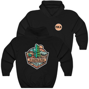 Black Pi Kappa Alpha Graphic Hoodie | Desert Mountains | Pi kappa alpha fraternity shirt