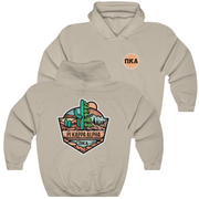 Sand Pi Kappa Alpha Graphic Hoodie | Desert Mountains | Pi kappa alpha fraternity shirt