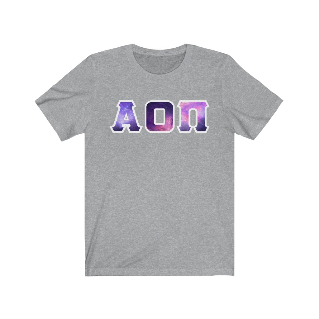 AOII Printed Letters | Galaxy T-Shirt