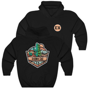 Black Sigma Chi Graphic Hoodie | Desert Mountains | Sigma Chi Fraternity Apparel