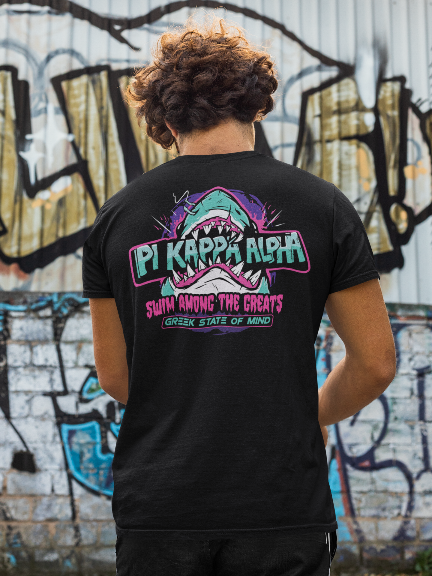Pi Kappa Alpha Graphic T-Shirt | The Deep End | Pi kappa alpha fraternity shirt model 