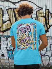Blue Sigma Pi Graphic T-Shirt | Fun in the Sun | Sigma Pi Apparel and Merchandise 