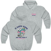 Grey Pi Kappa Alpha Graphic Hoodie | Alligator Skater | Pi kappa alpha fraternity shirt  