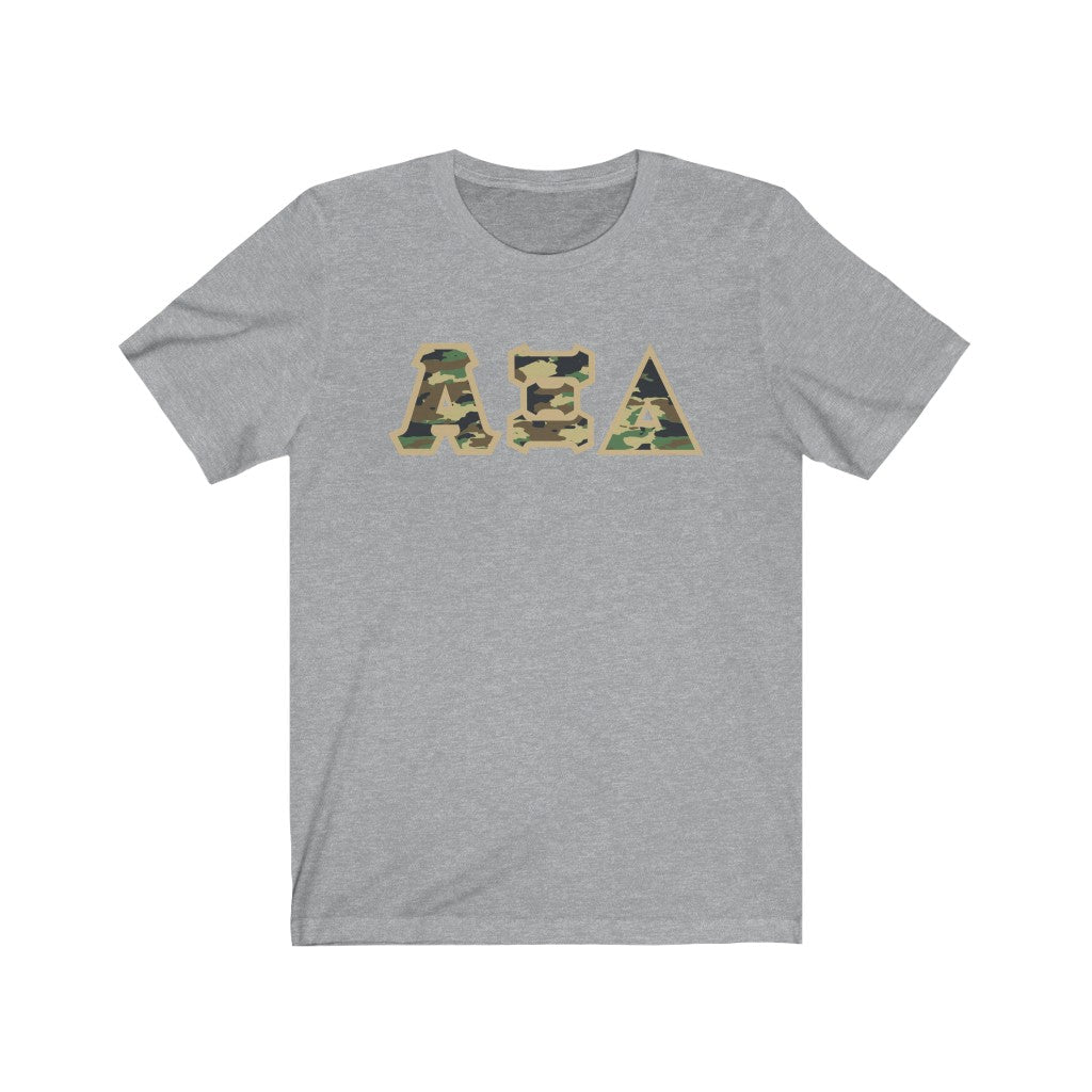 AXiD Printed Letters | Camouflage T-Shirt