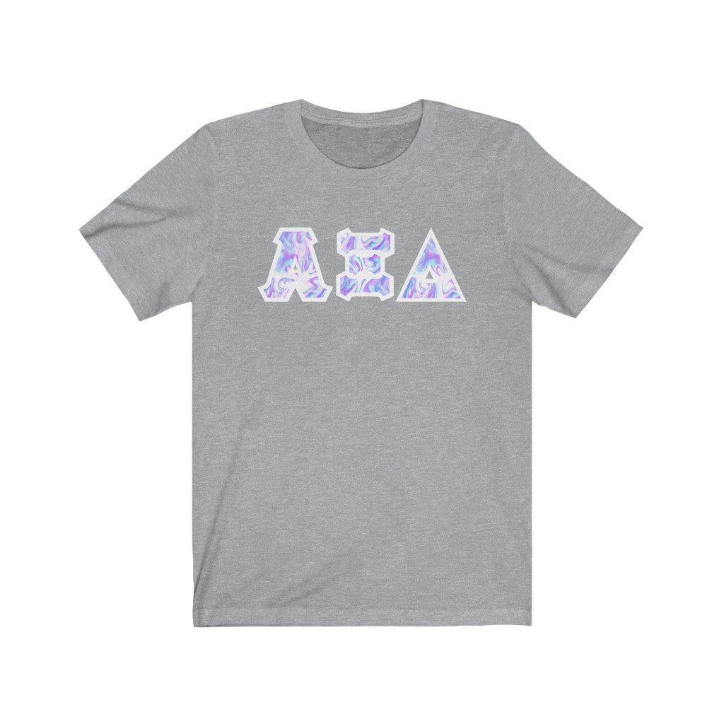 AXiD Printed Letters | Cotton Candy Tie-Dye T-Shirt