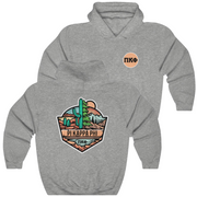 Grey Pi Kappa Phi Graphic Hoodie | Desert Mountains | Pi Kappa Phi Apparel and Merchandise 