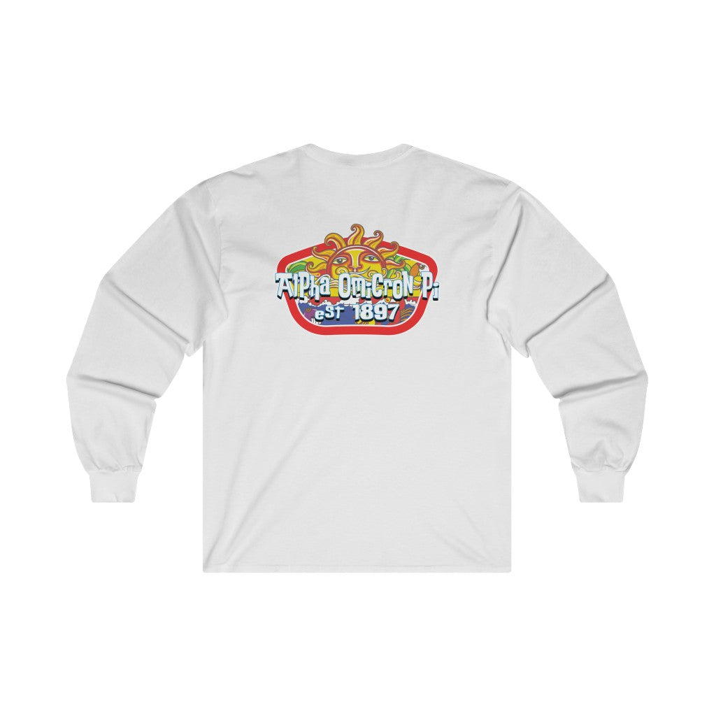 Alpha Omicron Pi Graphic Long Sleeve | Summer Sol