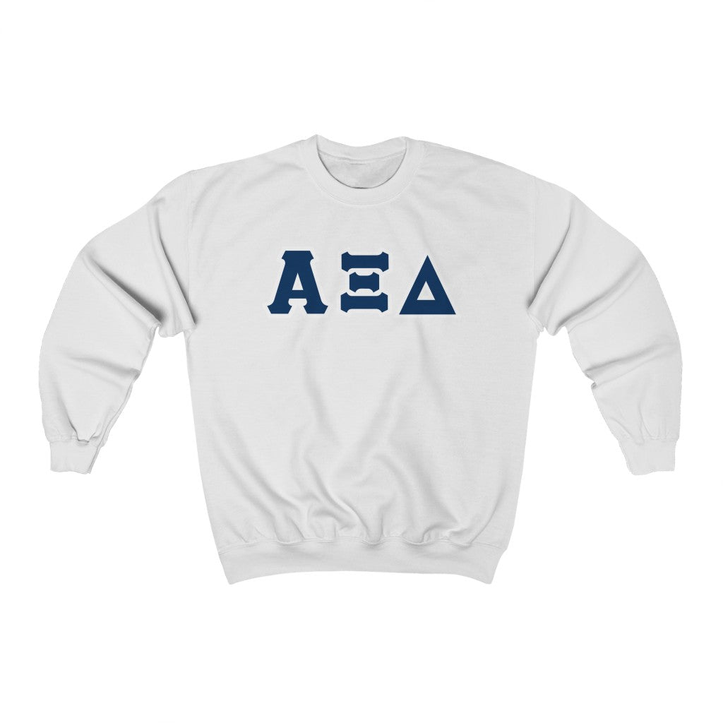 AXiD Print Letters | Inspiration Blue & White Crewneck