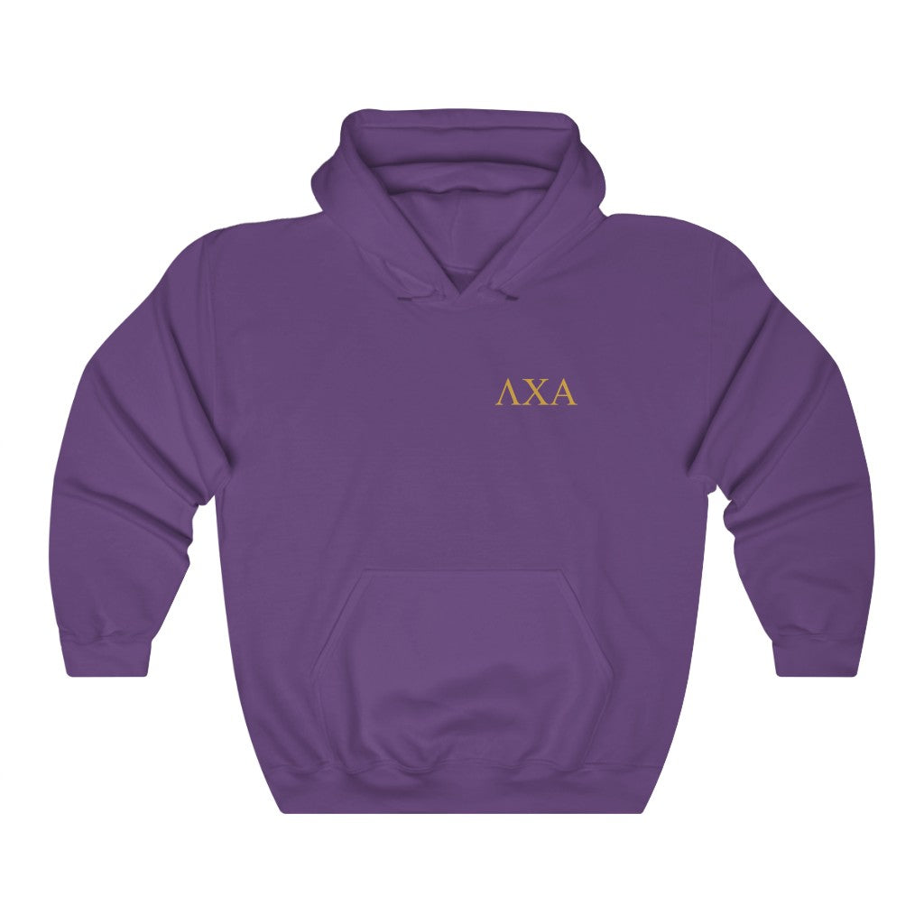 Lambda Chi Alpha Graphic Hoodie  | Gold Letters LC