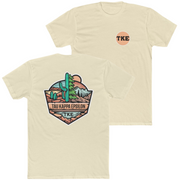 Natural Tau Kappa Epsilon Graphic T-Shirt | Desert Mountains | TKE Clothing and Merchandise