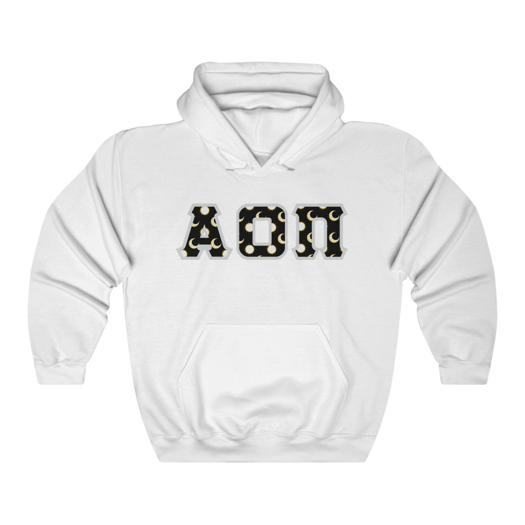 AOII Printed Letters | Sun and Moon Hoodie