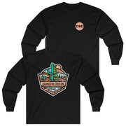 Black Sigma Phi Epsilon Graphic Long Sleeve T-Shirt | Desert Mountains | SigEp Clothing - Campus Apparel