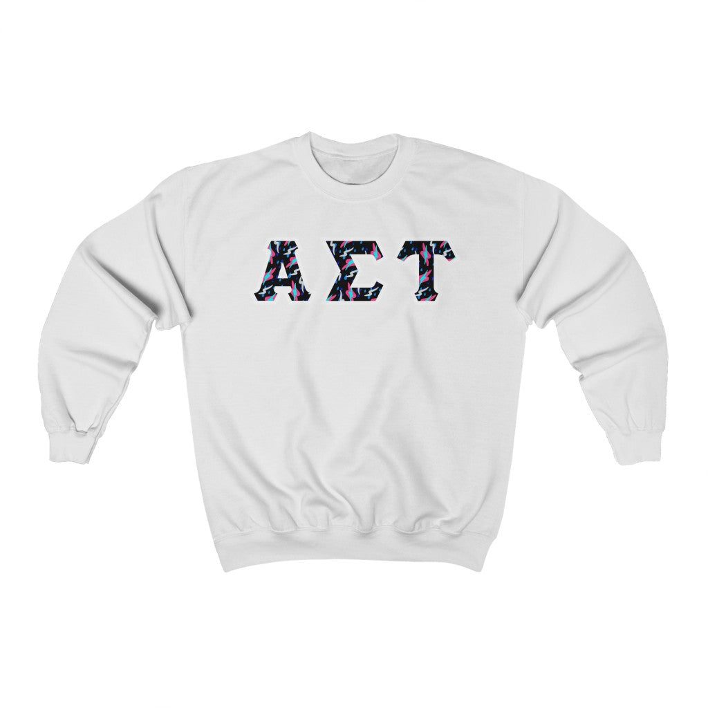 AST Printed Letters | Bayside Black Crewnecks