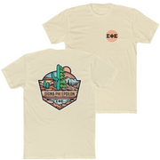 Natural Sigma Phi Epsilon Graphic T-Shirt | Desert Mountains | SigEp Clothing - Campus Apparel